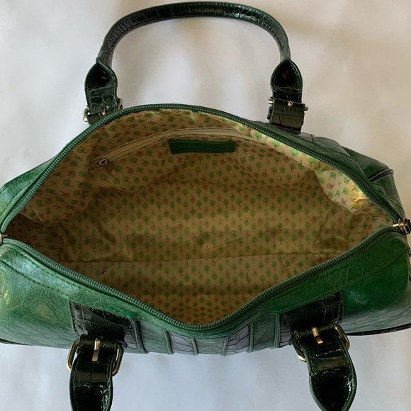 Dark Green Satchel Purse - Picture 3 of 3